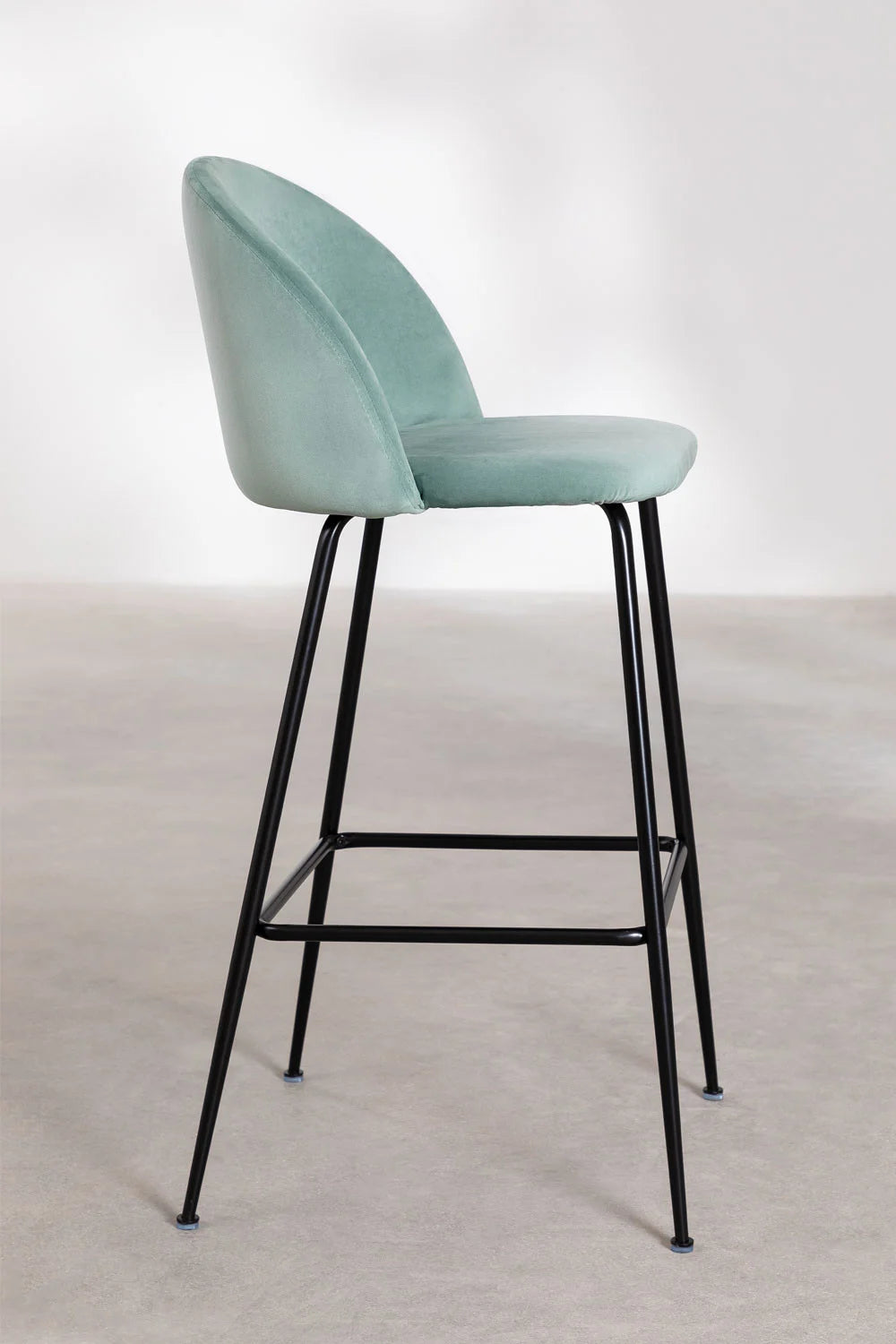 Kana - Sgabello alto in velluto Kana Design (Set di 2)