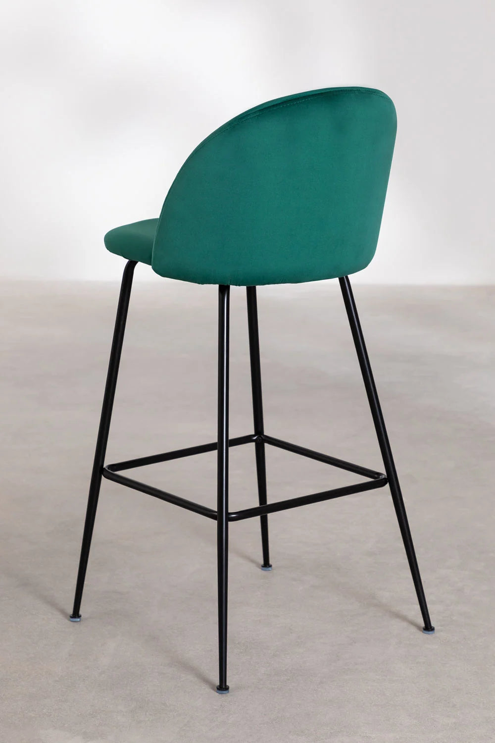 Kana - Sgabello alto in velluto Kana Design (Set di 2)