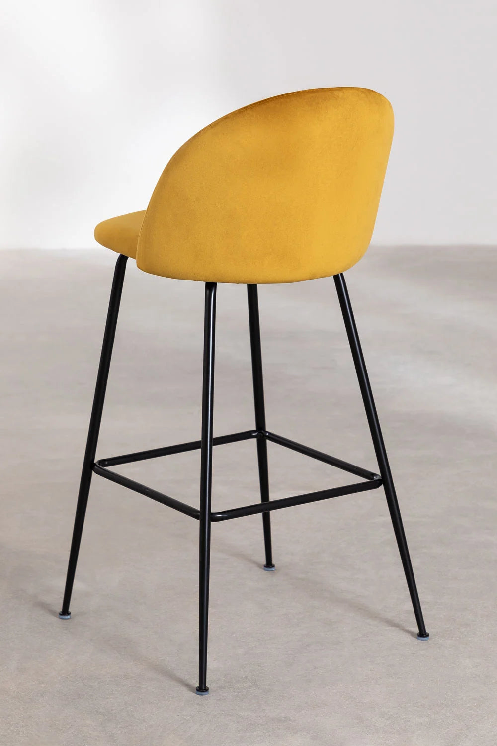 Kana - Sgabello alto in velluto Kana Design (Set di 2)
