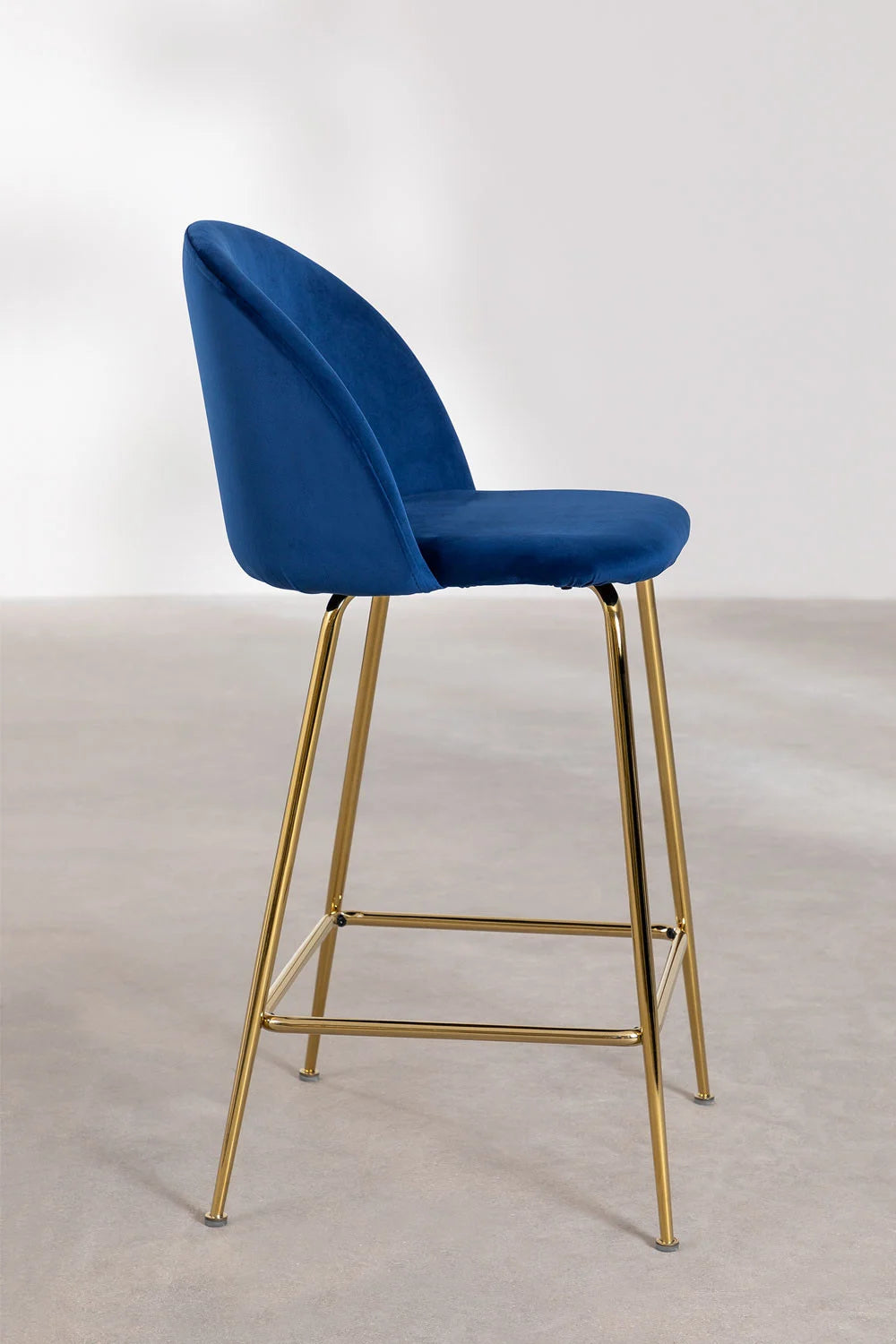 Kana - Sgabello alto in velluto Kana Design (Set di 2)