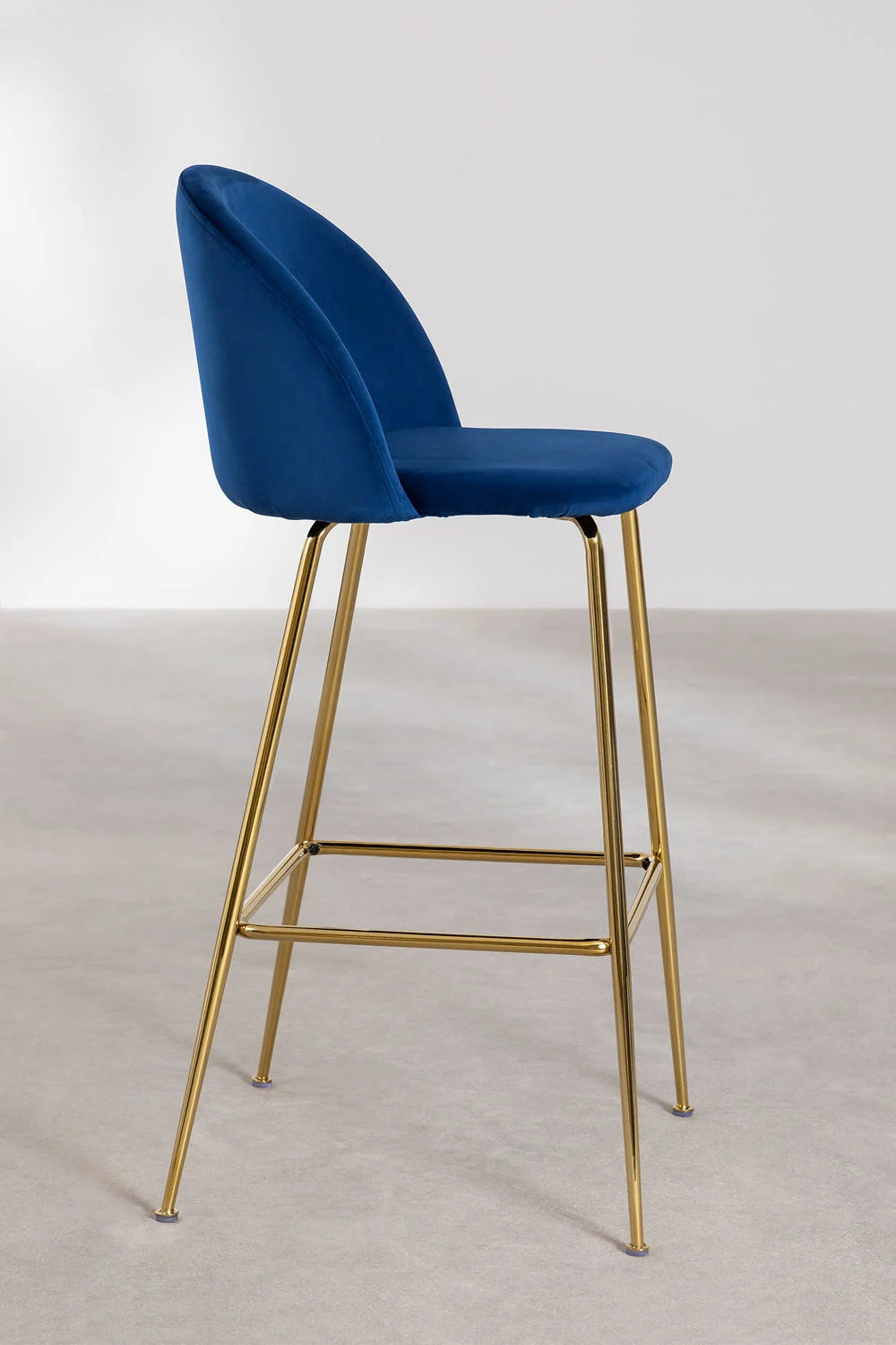 Kana - Sgabello alto in velluto Kana Design (Set di 2)