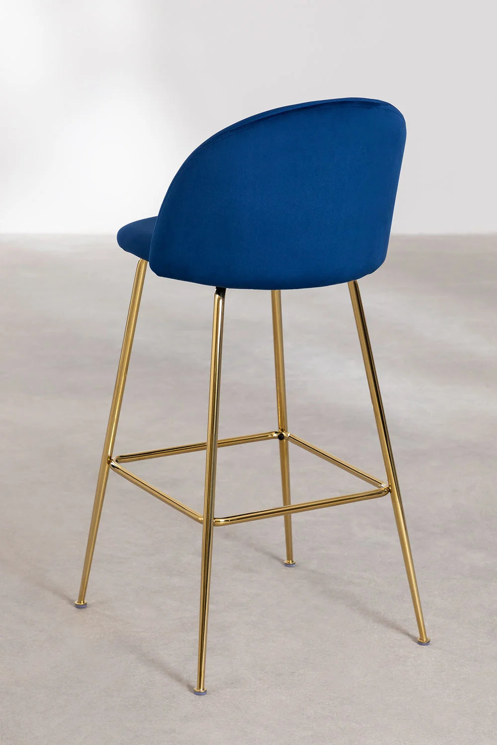 Kana - Sgabello alto in velluto Kana Design (Set di 2)