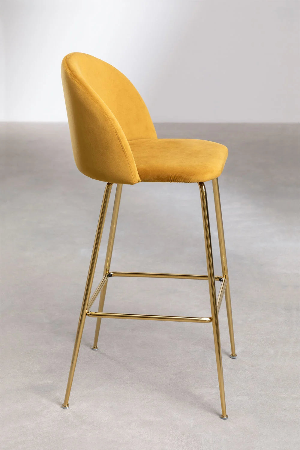 Kana - Sgabello alto in velluto Kana Design (Set di 2)