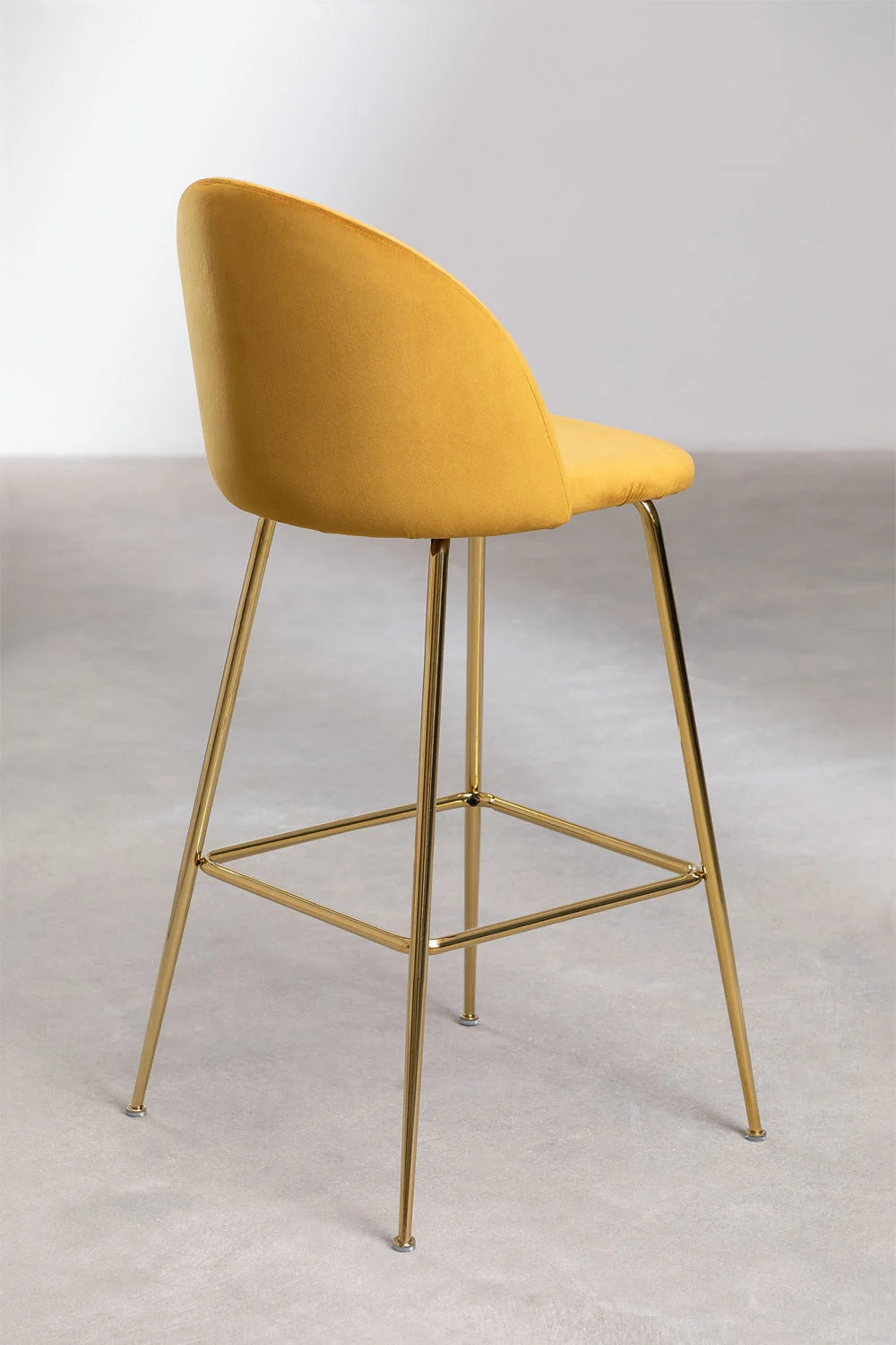 Kana - Sgabello alto in velluto Kana Design (Set di 2)
