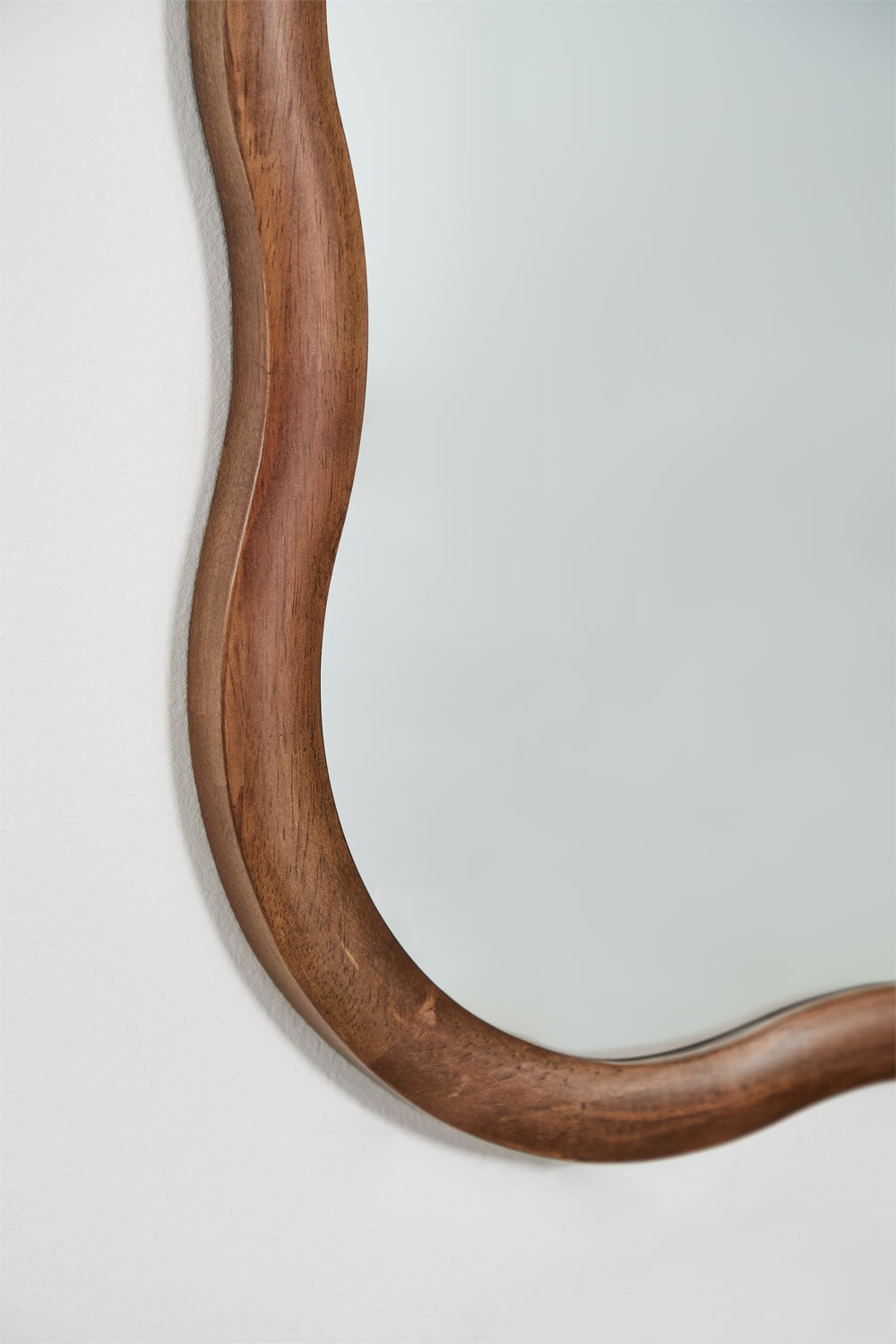 Aldreu - Specchio da parete in legno di rovere