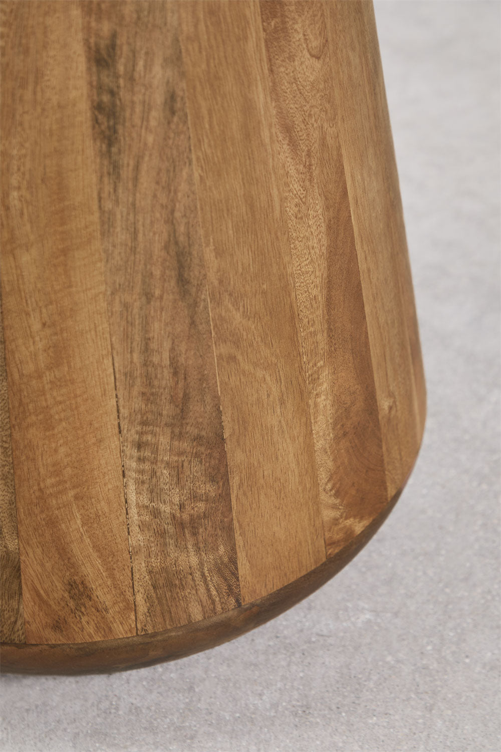 Naiara - Tavolino laterale rotondo Ø50 cm in legno di mango