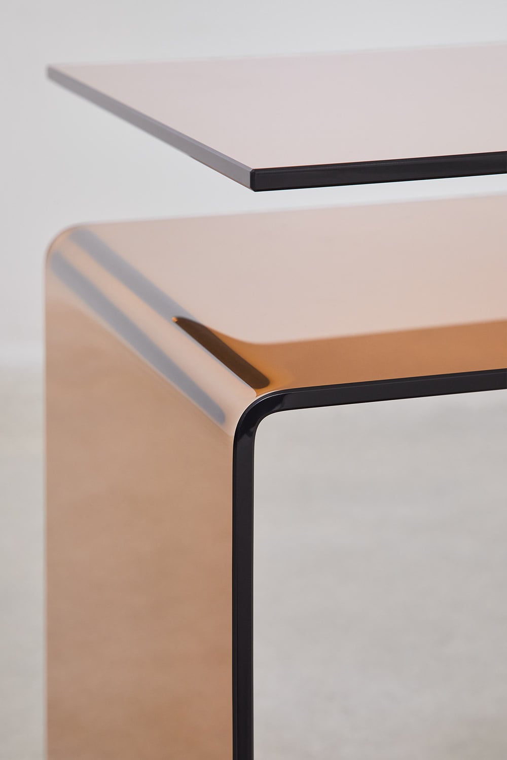 Diora - Tavolino rettangolare 40x35 cm in vetro